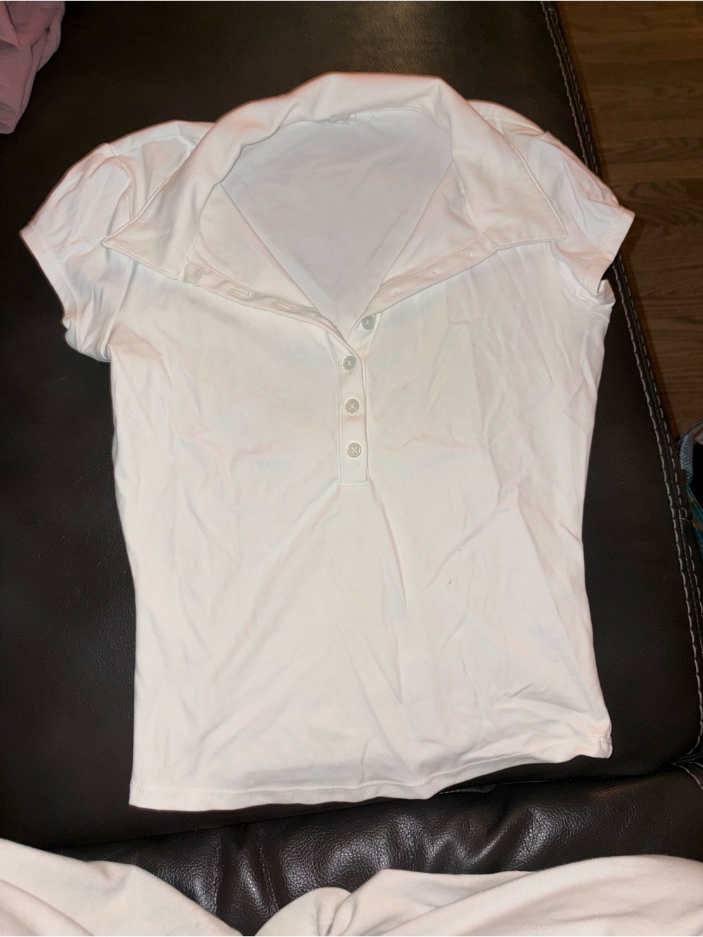 Garage White Short-Sleeve Polo Tee